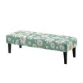 thumbnail image 1 of FKELYI Green Daisy Flower Print Dining Bench Cover for Bedroom Bench Seat Cushion Slipcover with Elastic Band Washable Furniture Protector for Living Room, 1 of 7