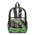 thumbnail image 1 of FKELYI Green Tractor Print Clear Backpack for Elementary Student See Through School Bookbag 17 Inch Transprent Schoolbag Travel Bags Casual Daypack for Teens, 1 of 7