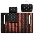 thumbnail image 1 of FKELYI Grunge American Flag Print Golf Cart Accessories Portable Golf Cart Seat Cover Cushion Protector Foldable Carts Cushion Towel Blanket for EZGO Yamaha Carts, 1 of 7