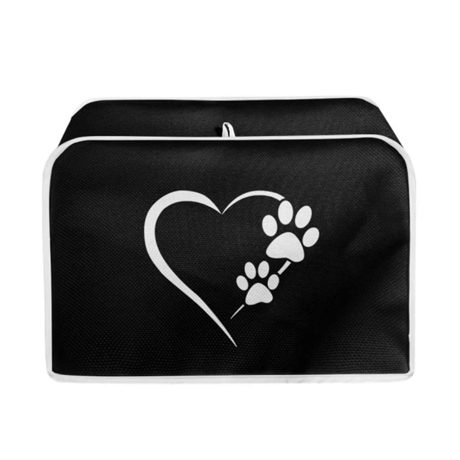 FKELYI Heart Paw Toaster Covers 2 Slice Wide Slot Easy to Clean Bread