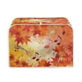 thumbnail image 1 of FKELYI Hello Fall Toaster Cover Washable Toaster Dust Covers 4 Slice Wide Slot Dustproof Thanksgiving Maple Leaf Appliance Bakeware Protector, 1 of 7
