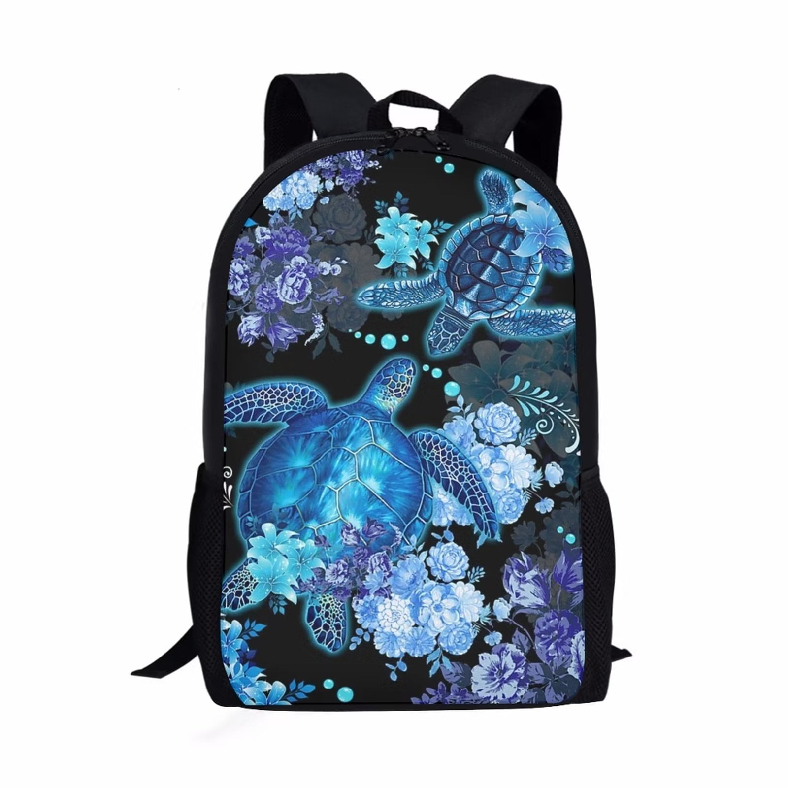 FKELYI Hibiscus Sea Turtle Backpacking,Universal Teenagers School Bags ...