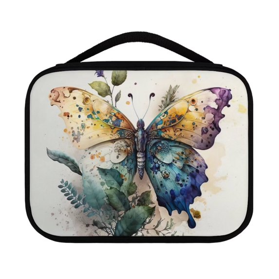 FKELYI Hippie Butterfly Bible Bag Leisure Christian Bible Tote Bag with Reinforced Handle Durable Bible Holder Carrying Organizer Bags