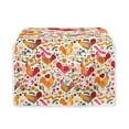thumbnail image 1 of FKELYI Hippie Floral Chicken Toaster Covers Durable 4-Slice Appliance Cover Wide Slot Foldable Standard Toaster Dust Protection, 1 of 6