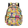 thumbnail image 1 of FKELYI Kids Backpack for Girls 17 Inch School Backpacks Abstract Hippie Flower Print Large Capacity Bookbag with Multi-Pockets Casual Daypack for Elementary Student, 1 of 7
