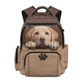 thumbnail image 1 of FKELYI Labrador Dog Paw Print Kids Backpack 17 Inch Schoolbag for Elementary Student Large Capacity School Bookbag with Multi-Pockets Travel Rucksack Casual Daypack for Boys Girls, 1 of 7