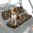 thumbnail image 1 of FKELYI Leopard Print Mule Bench Seat Cover 2 Pcs Set Dustproof UTV Seat Cover Compatible with Kawasaki Mule 600/610 Anti-Scratch Seats Protector Decor, 1 of 7