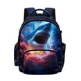 thumbnail image 1 of FKELYI Lightning Shark Print Kids Backpack for Boys 17 Inch School Backpacks Spacious Bookbag with Multi-Pockets Lightweight Casual Daypack for Elementary Student, 1 of 7