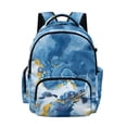 thumbnail image 1 of FKELYI Marble Blue Sea Turtle Print 17 Inch School Backpack for Boys & Girls Spacious Schoolbag for Elementary Student Casual Daypack Lightweight Book Bag Travel Bags, 1 of 7