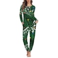 thumbnail image 1 of FKELYI Music Christmas Pajama Set 2 Packs Elastic Xmas Tree Lights Long Sleeve Pajamas for Girls Durable Party Pajamas Top and Pants with Pockets Size XS, 1 of 5