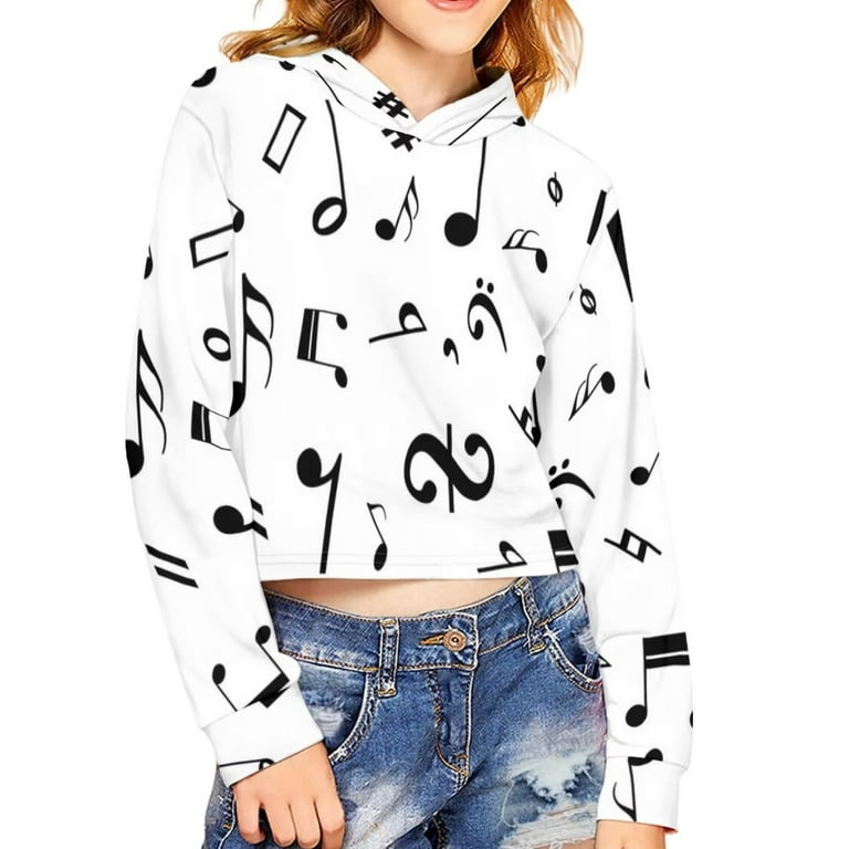 Cropped hoodie teenager sale