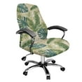 thumbnail image 1 of FKELYI Office Chair Cover Removable Computer Chair Slipcover Retro Tropiccal Palm Leaf Print Anti-Dust Swivel Chair Protector Covers for Boss Chair Armchair, Small, 1 of 6