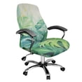 thumbnail image 1 of FKELYI Office Chair Cover Stretch Fabric Computer Chair Slipcover Washable Tropical Palm Leaf Print Anti-Dust Rotating Chair Protector for Boss Chair Home Decor, Large, 1 of 6