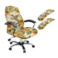 thumbnail image 1 of FKELYI Office Chair Cover with Stretchable Armrest Covers Sunflower Hummingbird Print Swivel Boss Armchair Protector Anti-Dust Cover for Computer Chair Decoration, Large, 1 of 6