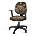 thumbnail image 1 of FKELYI Office Chair Slipcover for Backrest & Cushion Seat 2 Pcs Vintage Butterfly Mushroom Moon Print Stretchable Swivel Computer Chair Cover Dustproof Armchair Protector, 1 of 7