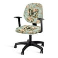 thumbnail image 1 of FKELYI Office Chair Slipcover Rotating Armchair Protector Covers Retro Butterfly Rose Flower Print Swivel Computer Chair Cover Washable Dust-Proof Home Docer, 1 of 7