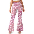 thumbnail image 1 of FKELYI Pink Love Heart Print Leggings Pants for Women Girls Bootcut Yoga Pants Slim-Fit Flare Leg Pants High-Waisted Yoga Leggings Sweatpants Athleticwear for Running Hiking, XS, 1 of 7