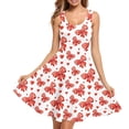 thumbnail image 1 of FKELYI Pink Sleeveless Dresses Size L Soft Valentine's Day Tank Dress Midi for Women Comfortable Ladies Sleeveless Swing Skater Casual Dress, 1 of 5