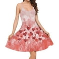 thumbnail image 1 of FKELYI Pink Slip Dress for Women Size XS Casual Womens Slip Dresses Midi Length Soft Heart Balloon Summer Dress Valentine's Day Gift, 1 of 5
