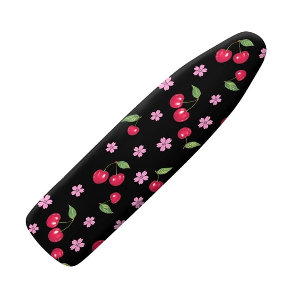 FKELYI Polyester Ironing Board Cover with Elastic Edge Heat Resistant Iron Padding Cover Cherry Floral Print Home Accessories Iron Product for Home Clothing Shop, XL