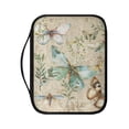 thumbnail image 1 of FKELYI Retro Butterfly Leaf Print Bible Cover for Women Faux Leather Bible Case Lightweight Church Bible Bag with Zipper Pocket & Handle for Christian Prayer Outdoor Study, 1 of 6