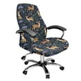 thumbnail image 1 of FKELYI Retro Floral Sika Deer Print Office Chair Cover Computer Chair Covers Removable Chair Protector Slipcover Stretch Fabric Boss Chair Covers for Home Office, Large, 1 of 6