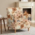 thumbnail image 1 of FKELYI Retro Flower Print Armchair Slipcover Stretchable Couch Sofa Cover with Elastic Bottom Furniture Protector for Living Room Office Reception Reading Sofa, 1 of 7