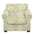 thumbnail image 1 of FKELYI Retro Lily Flower Print Stretch Armchair Slipcover 2 Pcs Couch Covers Anti-Dust Furniture Protector Washable Spandex Sofa Cover with Individual Cushion Cover, 1 of 7
