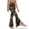 thumbnail image 1 of FKELYI Retro Mushroom Flower Print Women Yoga Pants Casual Bell Bottom Leggings Flared Yoga Leggings High Waisted Boot Cut Pants Sweatpants for Indoor Outdoor Workout, 2XL, 1 of 7