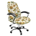 thumbnail image 1 of FKELYI Retro Sunflower Bee Print Office Chair Cover Anti-Dust Chair Protector Cover Washable Computer Chair Slipcover for Rotating Swivel Chair Decor, Large, 1 of 6