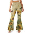 thumbnail image 1 of FKELYI Retro Sunflower Butterfly Print Wide Legged Yoga Pants for Women Girls Flare Yoga Leggings Slim-Fit Bell Bottom Pants Sweatpants Soft Athleticwear for Indoor Outdoor, L, 1 of 7