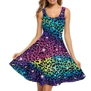 chinese dress ladies Slinky Dress : Rainbow Fractal S/M main image 1