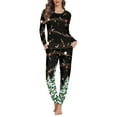 thumbnail image 1 of FKELYI Size XL Pajamas for Women 2 Packs Comfy Music Christmas Forset Long Sleeve Pj Lightweight Xmas Hoilday Nightwear for Women Pajama, 1 of 5