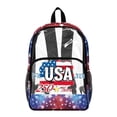 thumbnail image 1 of FKELYI USA Flag 250th Anniversary Star Print Clear Backpack for Elementary Student See Through School Bookbag 17 Inch Transprent Schoolbag Travel Bags Casual Daypack for Teens, 1 of 7