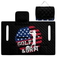 thumbnail image 1 of FKELYI USA Flag Golf & Grit Print Golf Cart Accessories Portable Golf Cart Seat Cover Cushion Protector Foldable Carts Cushion Towel Blanket for EZGO Yamaha Carts, 1 of 7