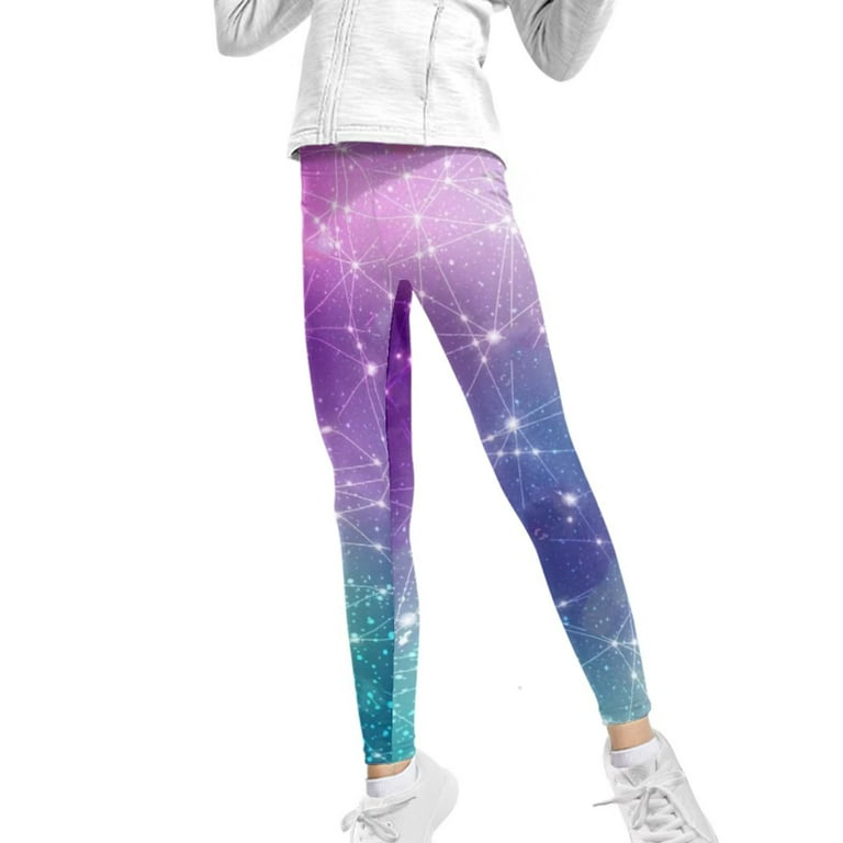 FKELYI Universe Space Kids Leggings Size 6-7 Years Quick Drying