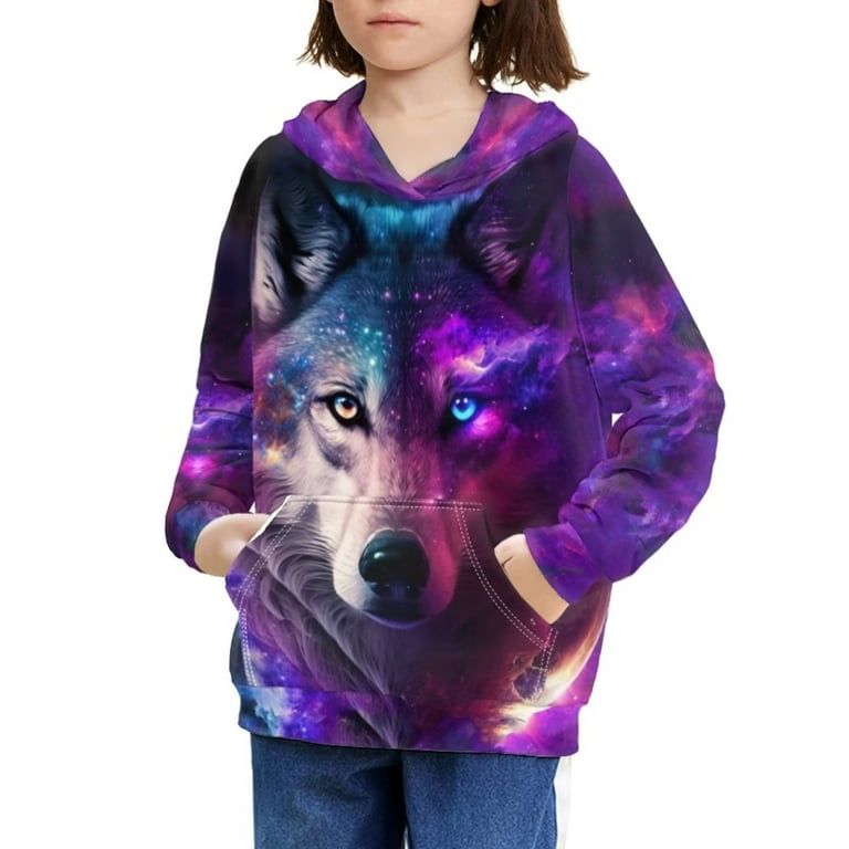 Wolf cheap design hoodie