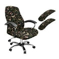 thumbnail image 1 of FKELYI Vintage Butterfly Flower Print Office Chair Cover with 2 Pcs Armrest Covers Swivel Boss Chair Slipcover Anti-Dust Protector for Armchair Home Decor, Large, 1 of 6