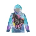 thumbnail image 1 of FKELYI Watercolor Horse & Sky Hoodies for Teen Boys Size 8-10 Years Breathable Running Sweater with Pocket Comfy Leisure Children Long Sleeve Pullover, 1 of 5