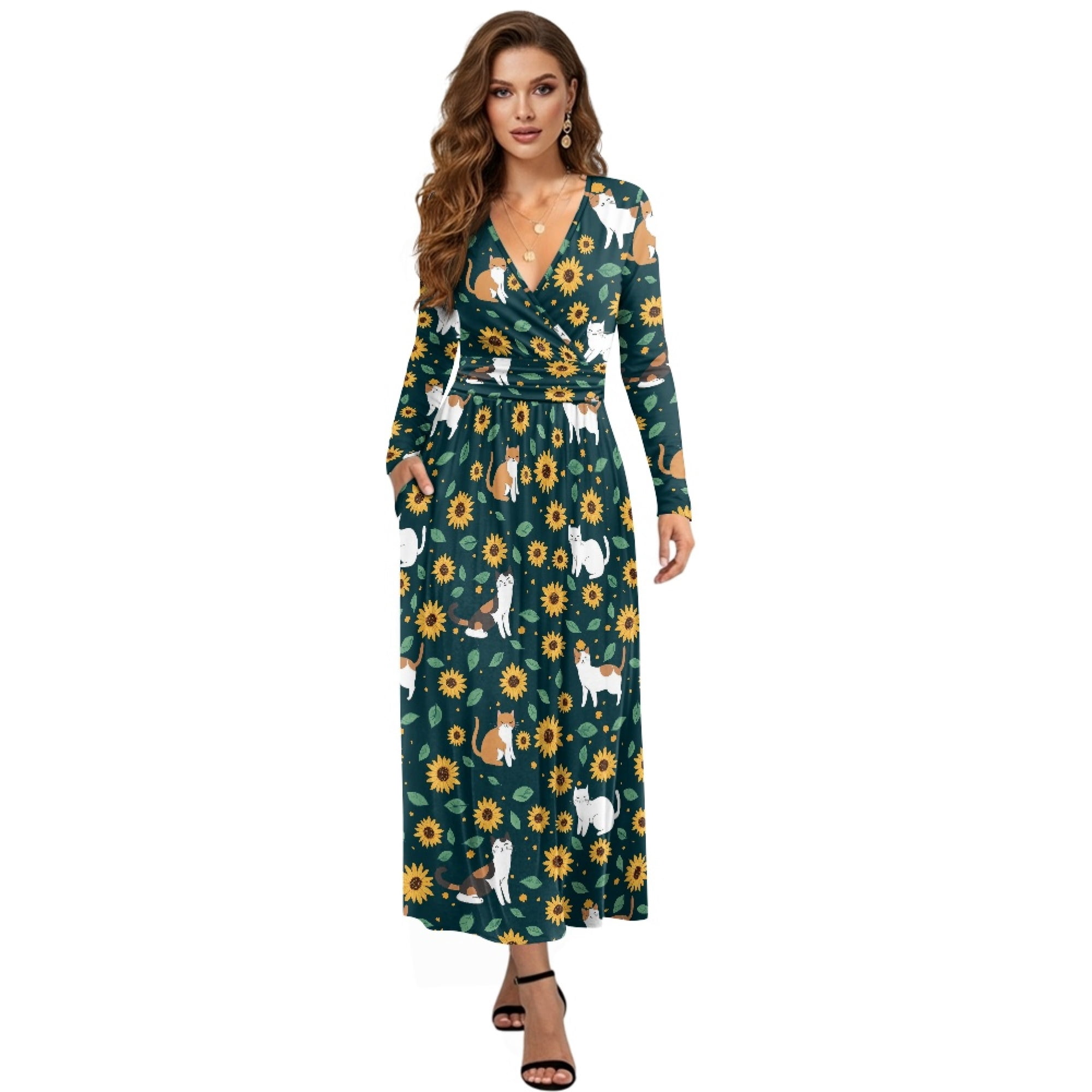 slim fit dress slacks Italian Silk Tiered Dress main image 0