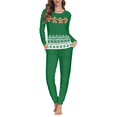 thumbnail image 1 of FKELYI Xmas Ginger Pj 2 Packs Elastic Christmas Snowflake Holiday Pajamas for Women Long Sleeve Pajamas for Women Soft Comfy Size S, 1 of 5
