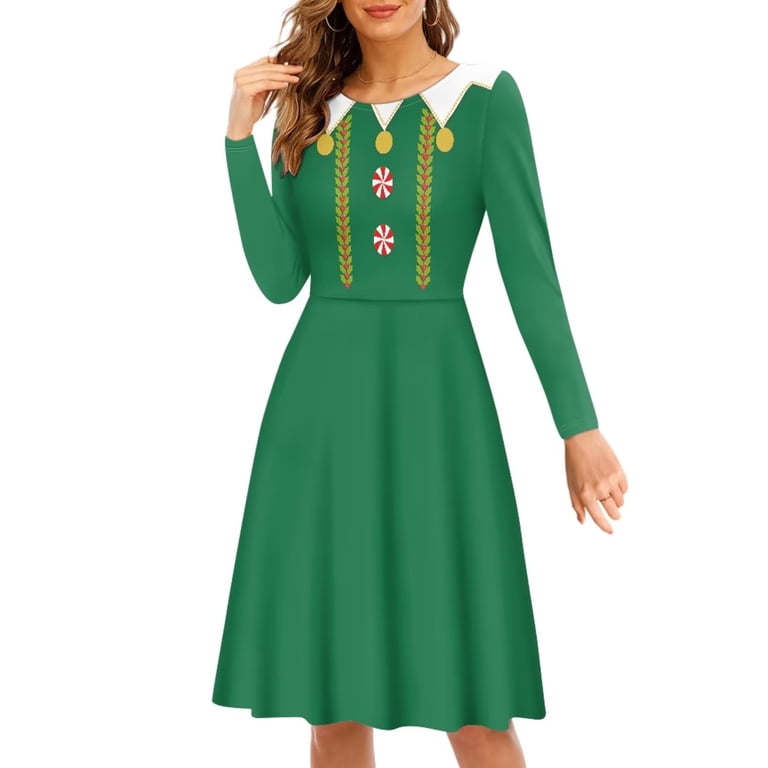 formal green christmas dress women Sheath Formal Dress Evening Gown Christmas Red Green Dress Formal Swee –  JiMiss Dresses main image 0
