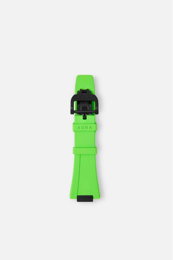 FKM Rubber Strap: Neon Green/Black