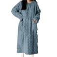thumbnail image 1 of WCJM Soft Robes for Women Silk Robes for Women Short Ladies' Flannel Plush Heart Shaped Bathrobe with Pockets and Belted Bathrobe Cotton Robe Women, 1 of 3