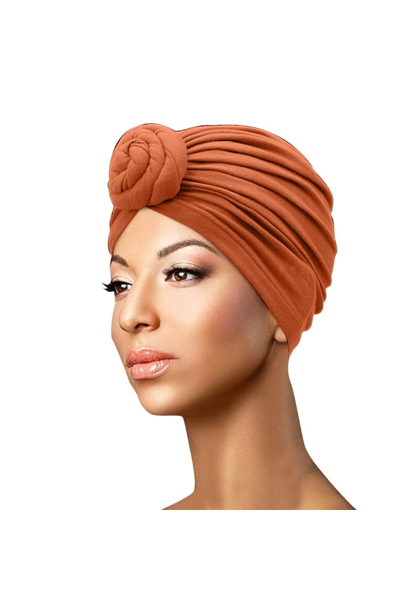 Women's Monochrome Solid Flat Hat Elastic Knitted Fashion Beanie Stretch Large Size Cap Baseball Caps