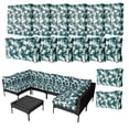 thumbnail image 1 of FKS LIFE 14-Piece Waterproof Patio Cushion Covers Set, Fade-Resistant Outdoor Cushion Slipcovers for Patio Furniture & Living Room, Versatile Replacement Covers for Couches, Chairs(25x25x3.15), 1 of 7