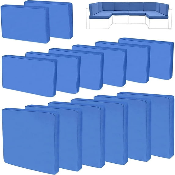 FKS LIFE Outdoor Cushion Slipcovers 25.6x25.6x3.9 inches Patio Cushion Covers Splash Proof Water with Zipper Furniture Cushion Cover