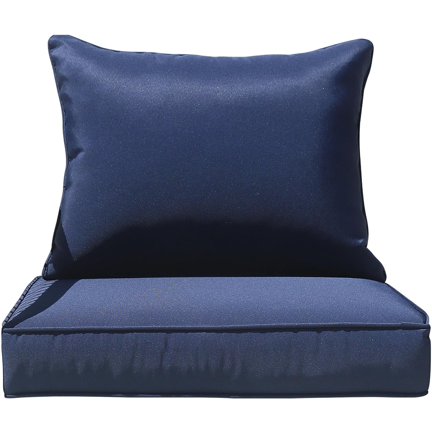 FKS LIFE Outdoor Patio Chair Cushions Set 24 L X 24 W X 4 H Waterproof & Fade Resistant Deep Seat and Back Cushions with Removable Covers Outdoor Seat Cushion Set for Chairs and Sofas