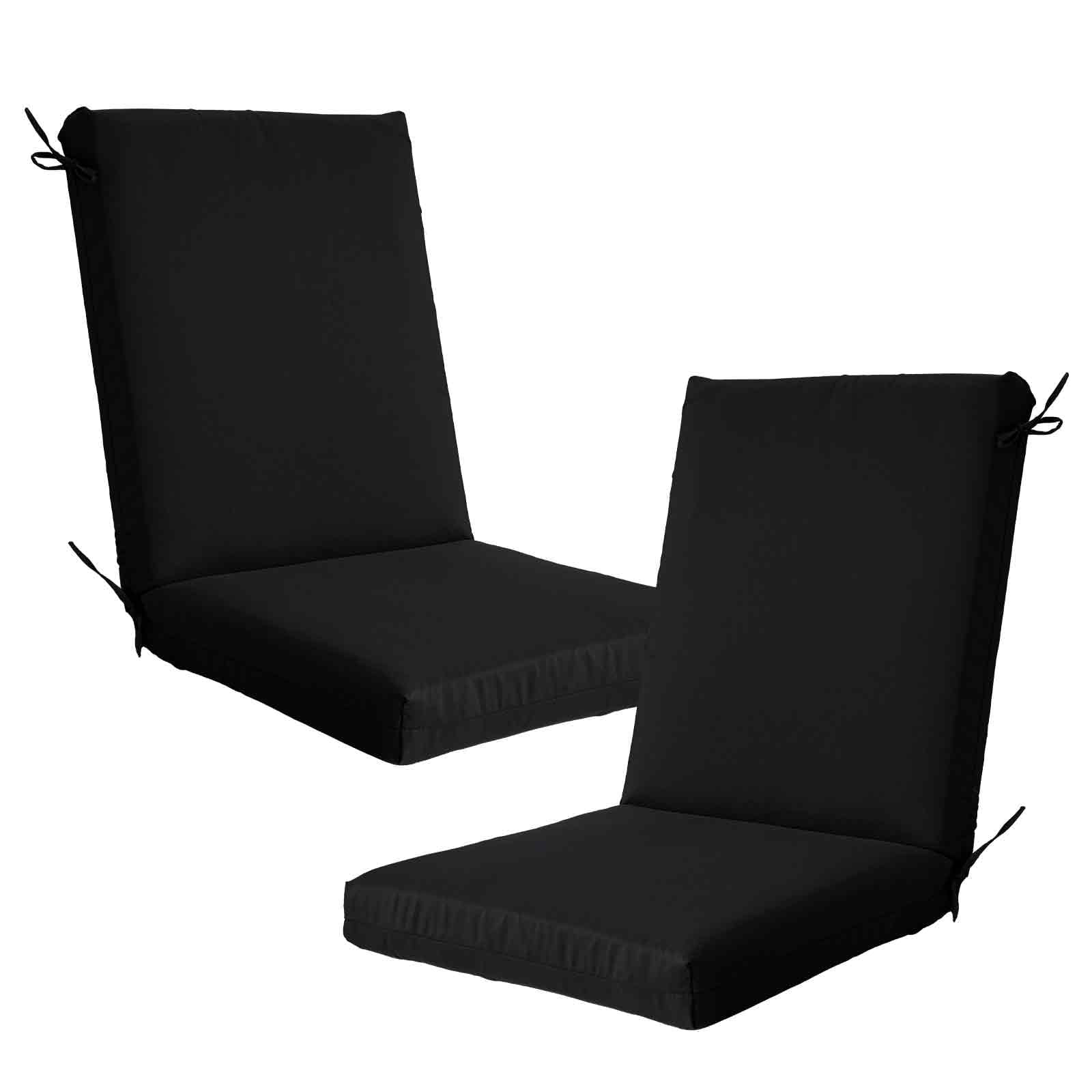 FKS LIFE Outdoor Seat Cushion Set, 20" x 22" x 4" Patio Furniture Chair Cushions Replacement for Sofa Couch 2 Set