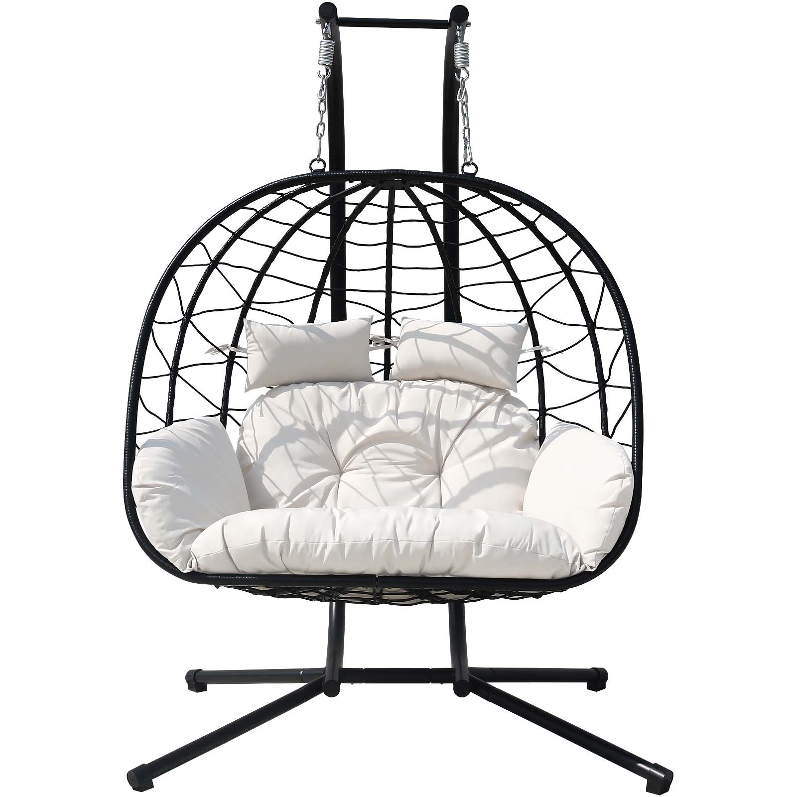 Best Choice Products Wicker Egg Chair Oversized Indoor Outdoor Patio